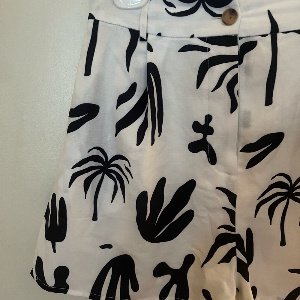 Petal & Pup Monochrome Patterned Trousers